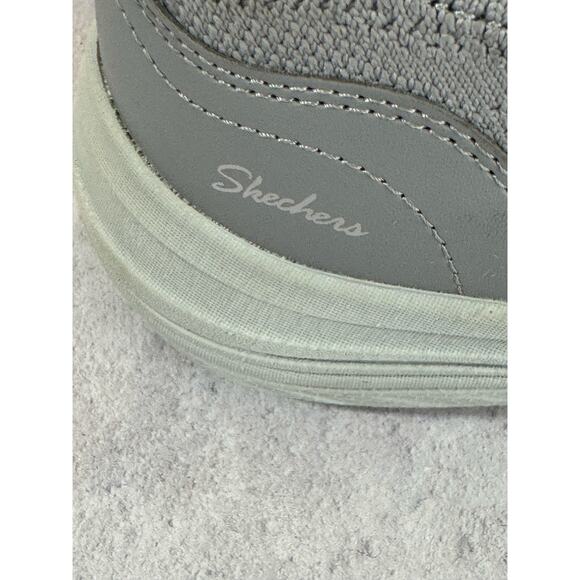 Skechers Womens Size 8 - 100668 Gray Relaxed Fit Memory Foam Slip On Sneaker - Picture 11 of 12